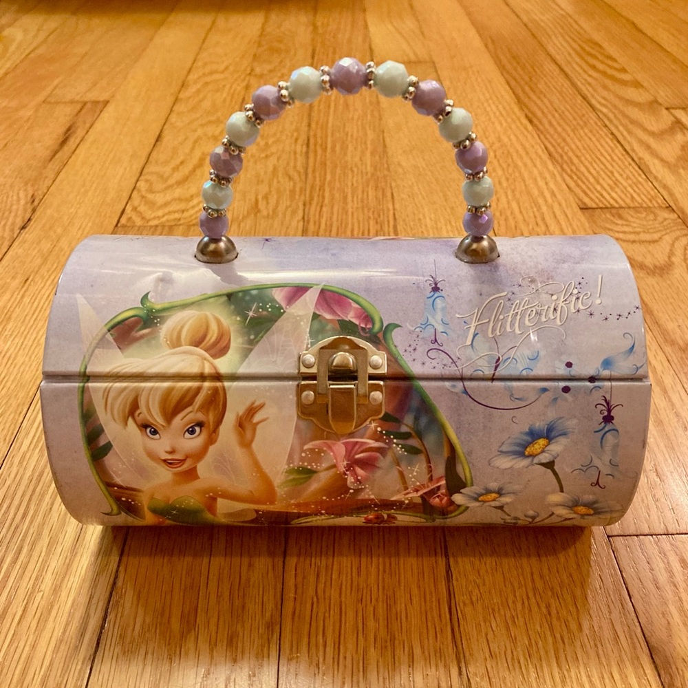 Disney Tinker Bell Tin Box Company Metal Purse